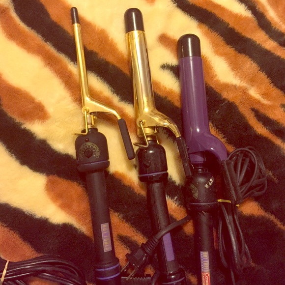 Bundle set 2 Hot Tools curling iron Gold