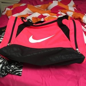 Hot pink nike bag!