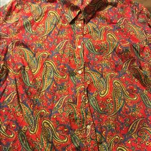 Ralph Lauren Paisley blouse (plus size 3x)