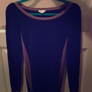BODYCON BLACK/tan dress
