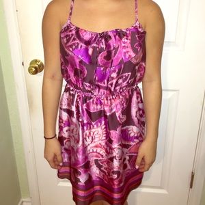 Pink Floral Racerback Dress