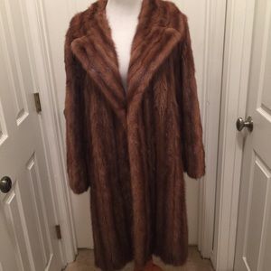 Vintage Brunette Mink Knee-Length Jacket