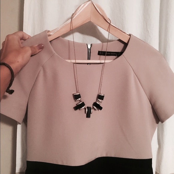 Zara Business Chic two toned Dress