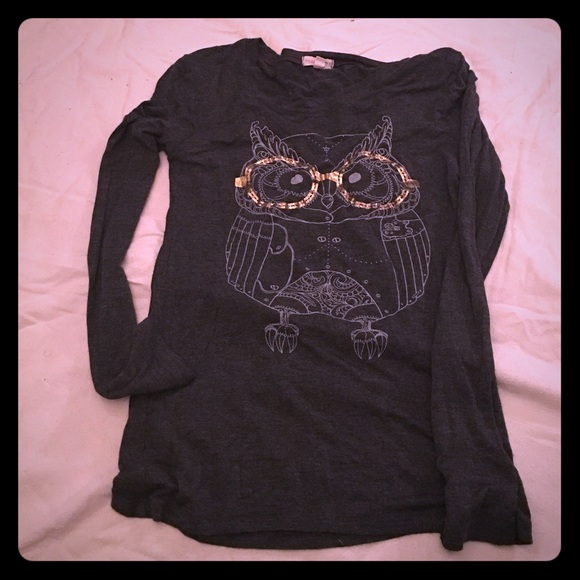 Long sleeve owl top - Picture 1 of 1