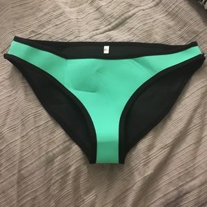 Mint green neoprene XL bathing suit bottoms. NWOT