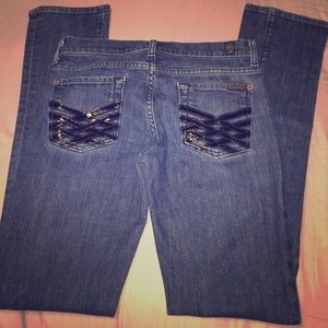 7 For All Mankind Straight Leg Jeans