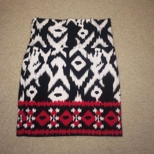 Tribal pencil skirt