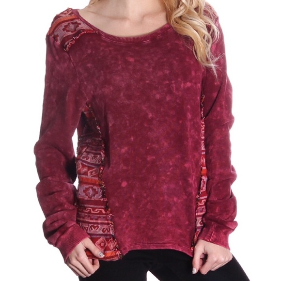 Maroon Tribal Sweater