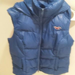 Blue Hollister vest