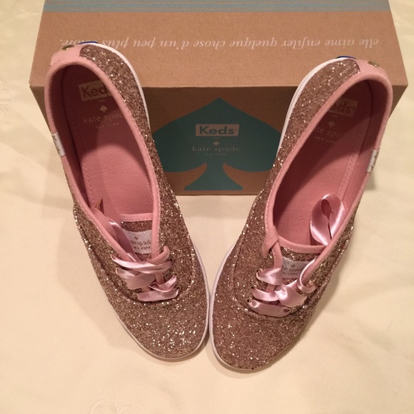keds x kate spade New York glitter sneakers