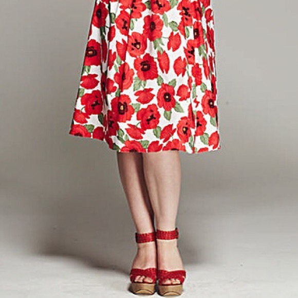 🌺HP🌺Retro Pinup Bespoke Red Poppy Dress NWT 14W - Picture 5 of 5