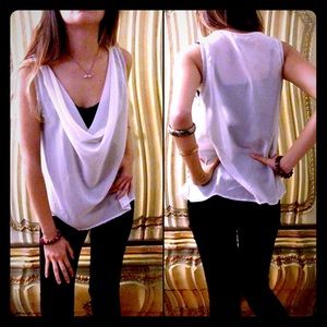 Chiffon drape tank. Buy something, get this free!