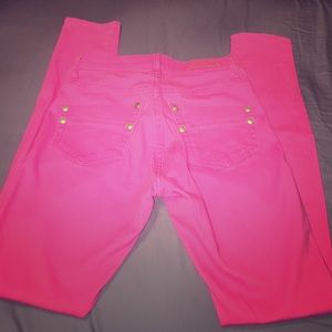 Rock & Republic Neon Pink Skinny Jeans