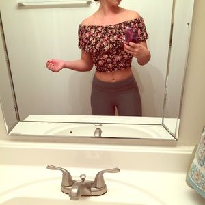 Off the shoulder crop top