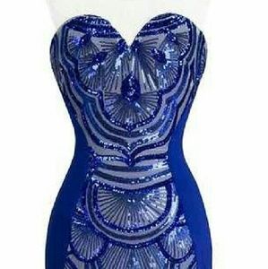 Midnight blue evening gown size 14