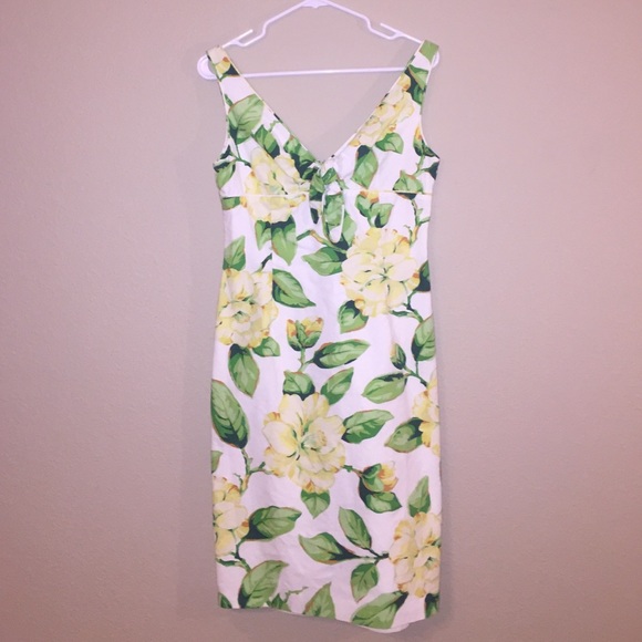 Milly Magnolia Print Knotted Dress 8