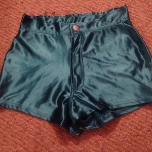 Turquoise Disco Shorts