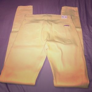 Hudson Yellow Skinny Jeans