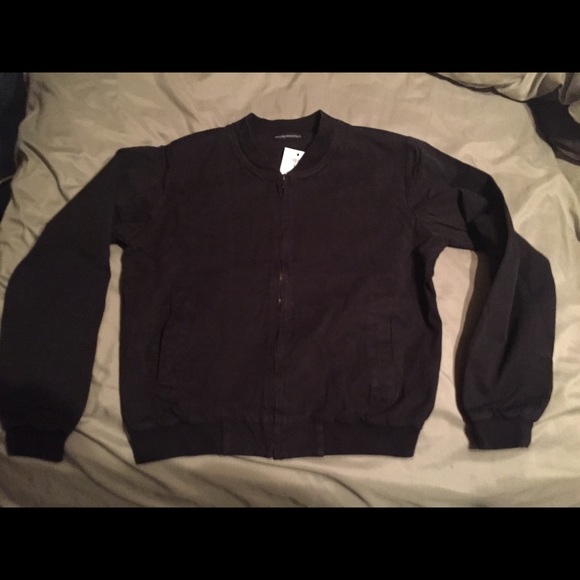Brandy Melville black bomber jacket