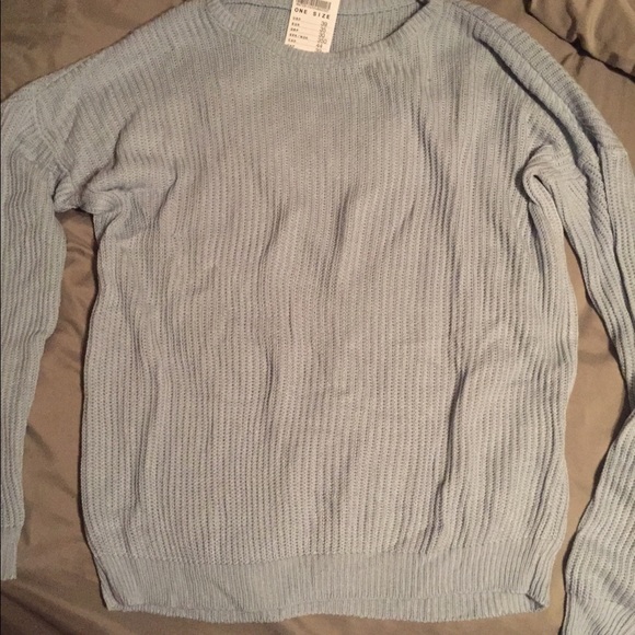 Brandy Melville baby blue knitted sweater