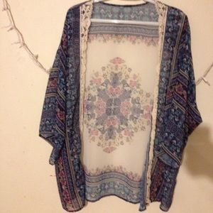 Hippie slouchy kimono cardigan