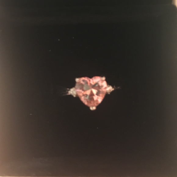 Pink heart shaped ring