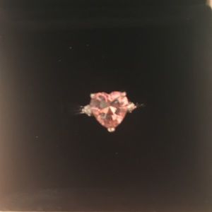 Pink heart shaped ring