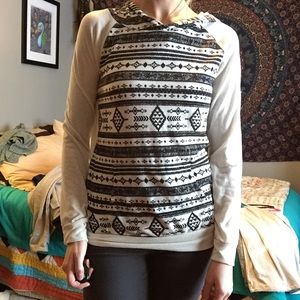 Tribal print hoodie
