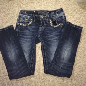 Size 23 cropped skinny miss me Capris