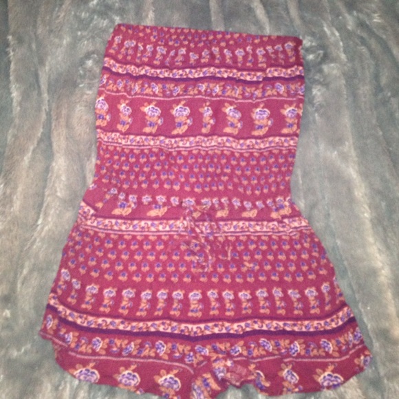 Forever 21 strapless romper