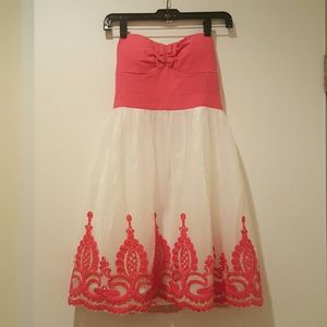 Coral Arrangement Dress NWT