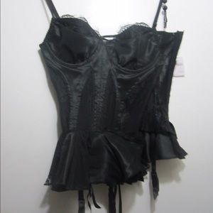 Fredericks of Hollywood black corset