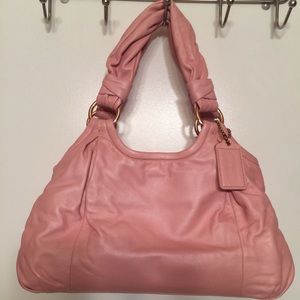 Coach Pearl Pink Leather Purse (Satchel)
