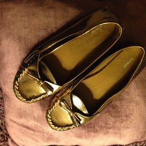 Old Navy Metallic Gold Flats