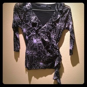 The Limited Sheer Ruffled Blouse