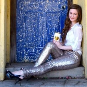 😍 New Gold Sequin Leggings 😍