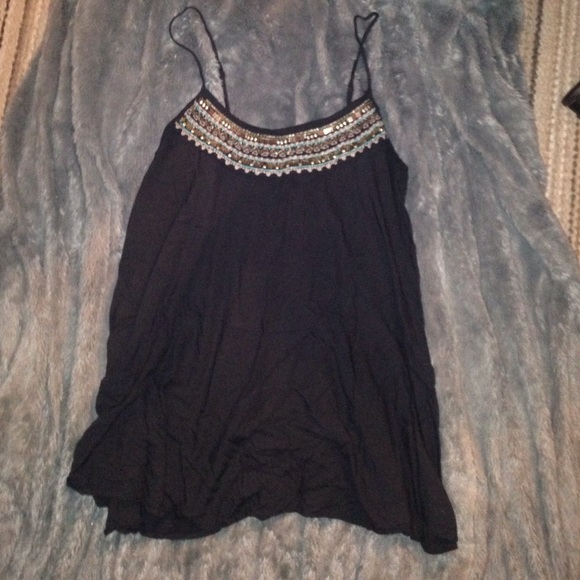 Gray beaded American Eagle Dress