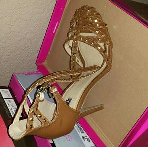 Brand new studded high heels