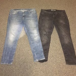Two new pairs of old navy jeans
