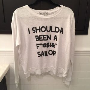 Wildfox "Potty Mouth" Sailor Sweatshirt