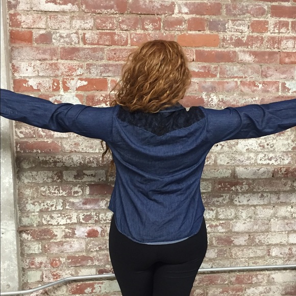 DENIM BUTTON DOWN - Picture 3 of 3