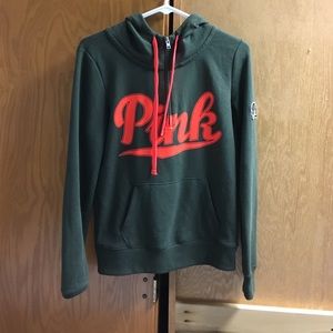 PINK 1/4 zip hoodie