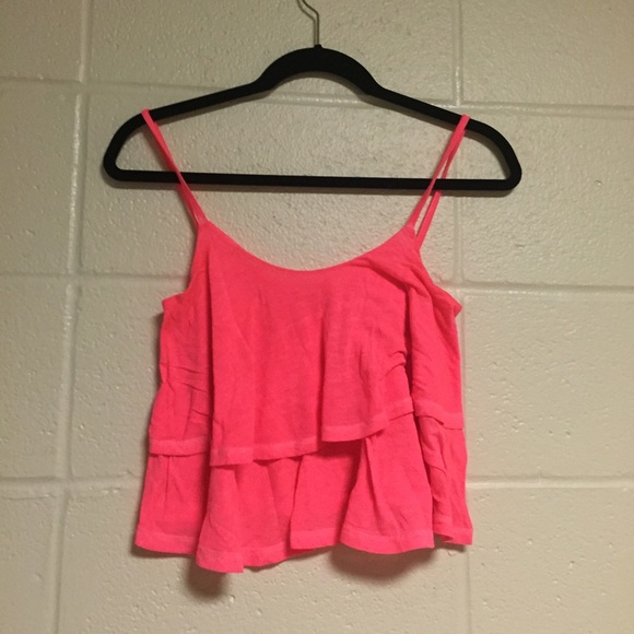 neon pink top