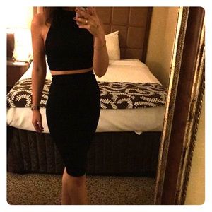 Lulu's black two piece set dress