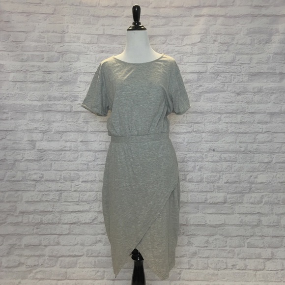 Dresses & Skirts - Grey Cotton Tulip Dress