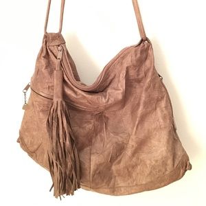 BRIO - Vintage Crinkled Slouch Crossbody Bag
