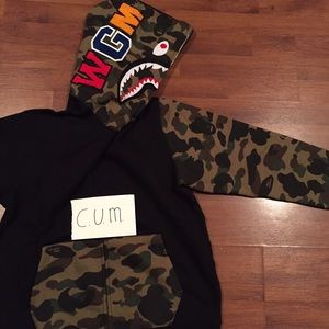 Bape shark hoodie