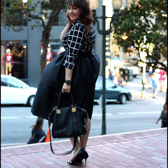 Perfect Full Black Midi Skirt - Picture 2 of 3