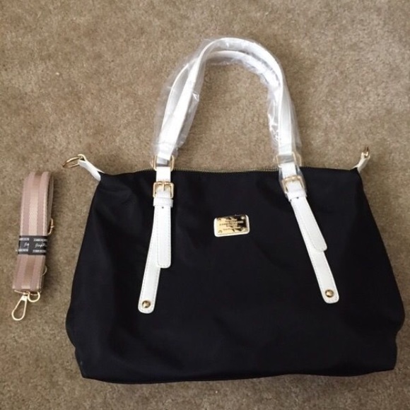 Black and white purse