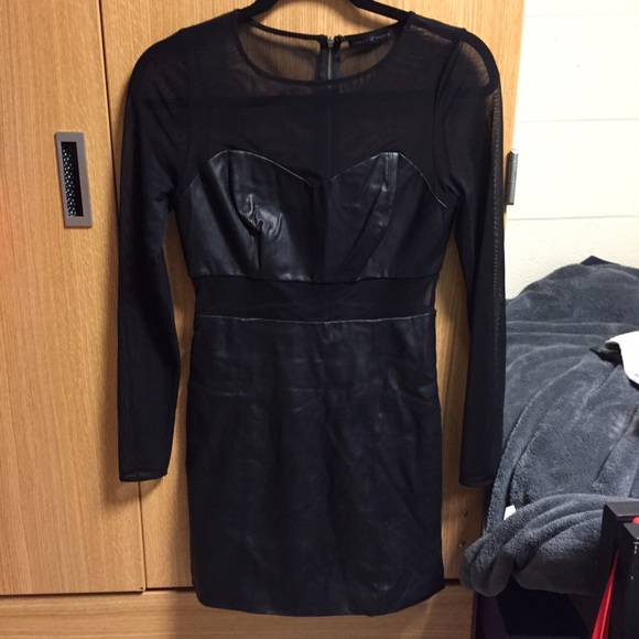 Guess x Tiesto mess leather dress